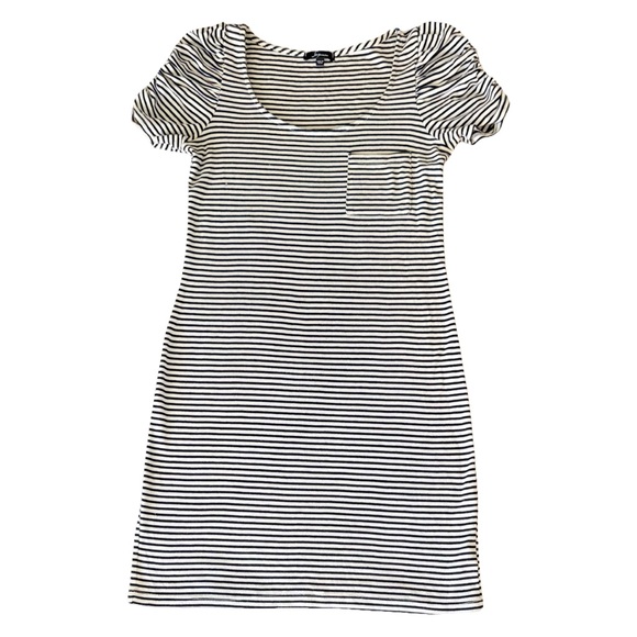 Soprano Black and White Striped Mini Dress - Picture 1 of 7